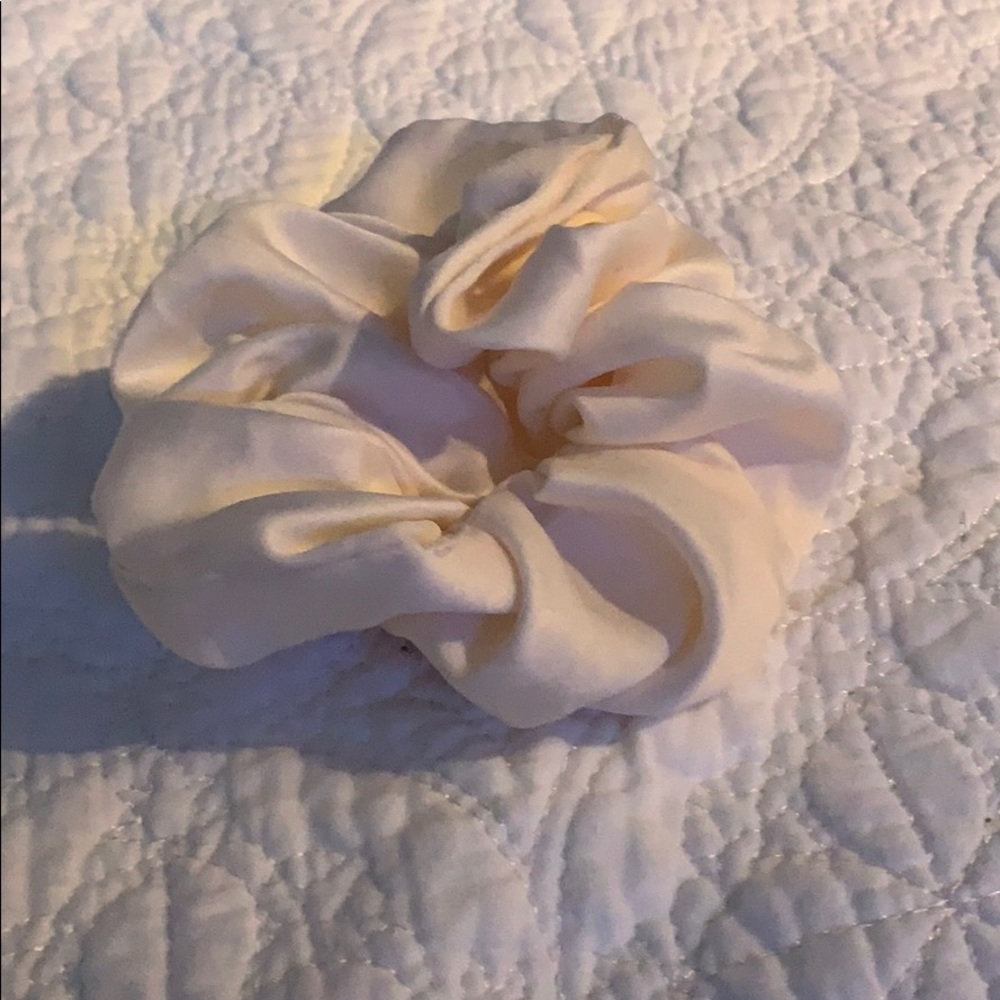 Creme-ish white scrunchie